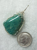 Amazonite Pendant Wire Wrapped .925 Sterling Silver