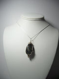 Bloodstone Bead Pendant Wire Wrapped .925 Sterling Silver display - Jemel
