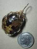 Bronzite Pendant Wire Wrapped 14/20 Gold Filled