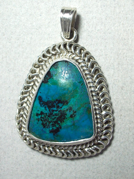 Chrysocolla Pendant, Statement Pendant, Blue Chrysocolla, Sagittarius Pendant, Unique Pendant, hotsell Blue Pendant, Silver Pendant, Chrysocolla