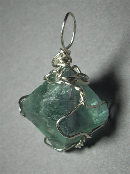 Green Fluorite Pendant 1 5/8