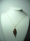 Agate Arrowhead Pendant Wire Wrapped 14/20 Gold Filled display - Jemel