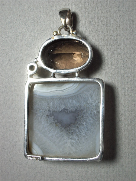 Plume Agate Pendant 1 discount 1/2