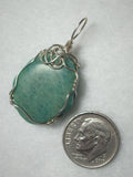 Amazonite Pendant Wire Wrapped .925 Sterling Silver