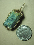 Aquamarine Crystal Pendant Wire Wrapped 14/20 Gold Filled - Jemel