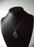 Pyrite Ammonite Fossil Pendant Wire Wrapped 14/20 Gold Filled - Jemel