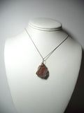 Lace Agate Pendant Wire Wrapped .925 Sterling Silver display - Jemel