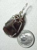 Montana Agate Pendant Wire Wrapped .925 Sterling Silver