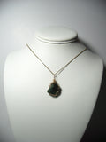 Moss Agate Stone Pendant Wire Wrapped 14/20 Gold Filled display - Jemel