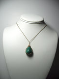 Amazonite Pendant Wire Wrapped 14/20 Gold Filled display - Jemel