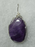 Amethyst Pendant Wire Wrapped .925 Sterling Silver