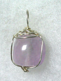 Amethyst Bead Pendant Wire Wrapped .925 Sterling Silver - Jemel