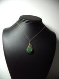 Aventurine Pendant Wire Wrapped 14/20 Gold Filled display - Jemel