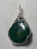 Aventurine Pendant Wire Wrapped .925 Sterling Silver