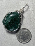 Aventurine Pendant Wire Wrapped .925 Sterling Silver
