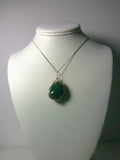 Bloodstone Pendant Wire Wrapped .925 Sterling Silver display - Jemel