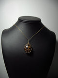 Bronzite Pendant Wire Wrapped 14/20 Gold Filled display - Jemel