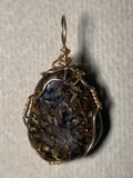 Bronzite Pendant Wire Wrapped 14/20 Gold Filled - Jemel