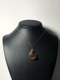 Bronzite Pendant Wire Wrapped 14/20 Gold Filled display - Jemel