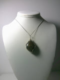 Bronzite Pendant Wire Wrapped .925 Sterling Silver display - Jemel