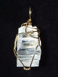 Calcite Crystal Pendant Wire Wrapped 14k/20 Gold Filled