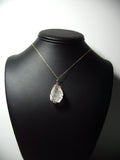 Calcite Crystal Pendant Wire Wrapped in 14k/20 Gold Filled Round Wire display - Jemel