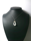 Calcite Crystal Pendant Wire Wrapped .925 Sterling Silver display - Jemel
