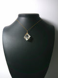 Calcite Crystal Pendant Wire Wrapped in 14k/20 Gold Filled Round Wire display - Jemel