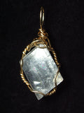 Calcite Crystal Pendant Wire Wrapped in 14k/20 Gold Filled Round Wire - Jemel


