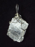 Calcite Crystal Pendant Wire Wrapped .925 Sterling Silver - Jemel