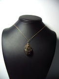 Chalcopyrite in Copper-Ironstone Matrix Pendant Wire Wrapped 14/20 Gold Filled display - Jemel