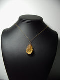 Citrine Pendant Wire Wrapped 14/20 Gold Filled display - Jemel