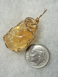 Citrine Pendant Wire Wrapped 14/20 Gold Filled