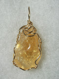 Citrine Pendant Wire Wrapped 14/20 Gold Filled - Jemel