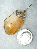 Citrine Pendant Wire Wrapped .925 Sterling Silver - Jemel