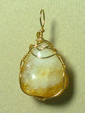Citrine Pendant Wire Wrapped 14/20 Gold Filled - Jemel