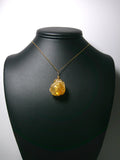 Citrine Pendant Wire Wrapped 14/20 Gold Filled dsplay - Jemel