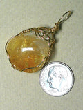 Citrine Pendant Wire Wrapped 14/20 Gold Filled - Jemel