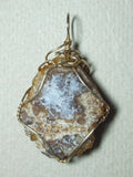 Citrine Crystal Cluster Pendant Wire Wrapped 14/20 Gold Filled