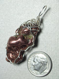 Copper Nugget Pendant Wire Wrapped .925 Sterling Silver