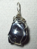 Covellite Chalcocite Pendant Wire Wrapped .925 Sterling Silver