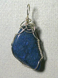 Dumortierite Pendant Wire Wrapped .925 Sterling Silver