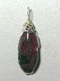 Eudialyte Cabochon Pendant Wire Wrapped .925 Sterling Silver - Jemel