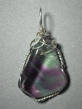 Fluorite Pendant Wire Wrapped .925 Sterling Silver
