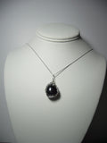 Hematite Pendant Wire Wrapped .925 Sterling Silver display - Jemel