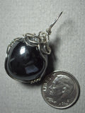 Hematite Pendant Wire Wrapped .925 Sterling Silver
