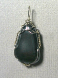Hematite Pendant Wire Wrapped .925 Sterling Silver - Jemel