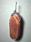 Jasper Pendant Wire Wrapped .925 Sterling Silver - Jemel