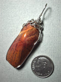 Jasper Pendant Wire Wrapped .925 Sterling Silver - Jemel