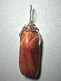 Jasper Pendant Wire Wrapped .925 Sterling Silver - Jemel